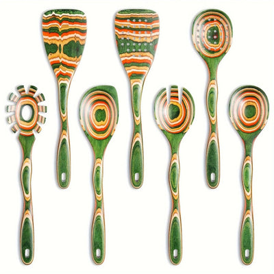 7-Piece Exotic Pakka Wood Utensil Set